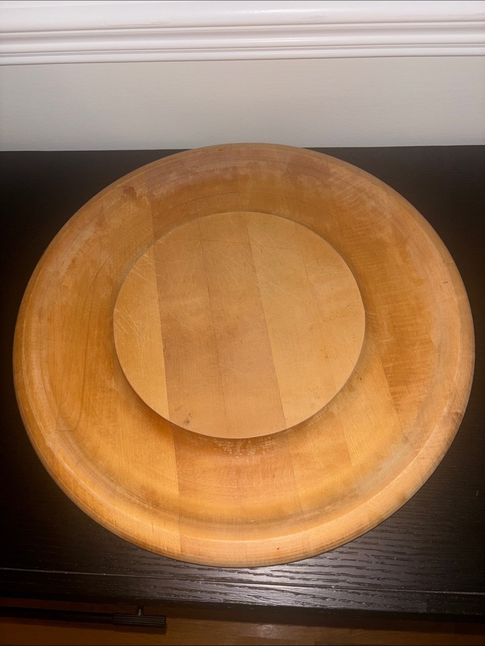 Adams Wooden Serving Bowl - Warm Tan